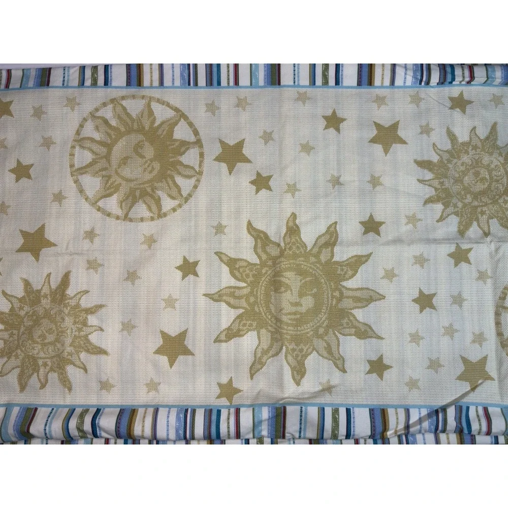Westpoint Stevens Sheet Set Celestial KING 4pc Moon Stars Stripes Whimsigoth Y2K